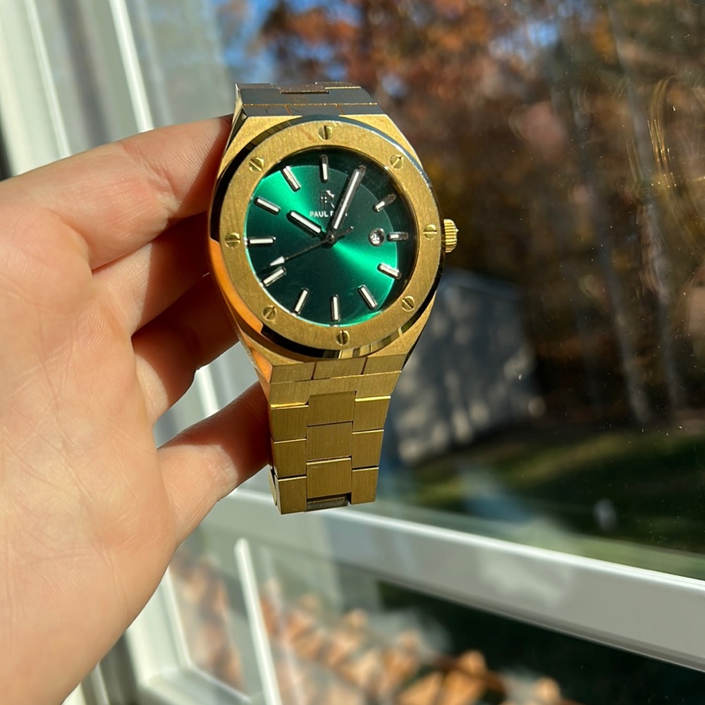 Gold Paul Rich watch